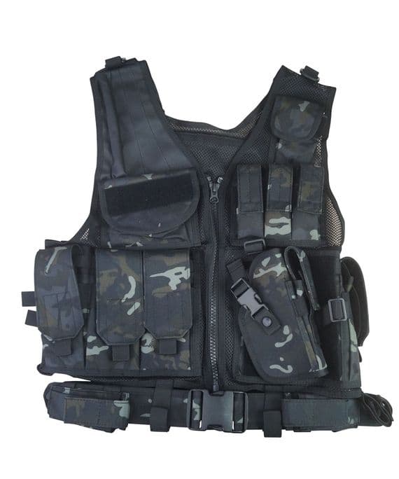 Cross Draw Tactical Vest BTP Black