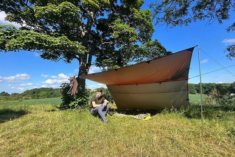 DD Tarp 3 5 x 3 5 Coyote Brown