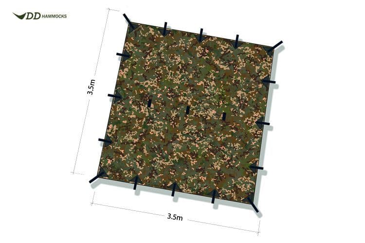 DD Tarp 3.5x3.5-MC 迷彩 Dd Tarp 3 5 X 3 5 - Mc