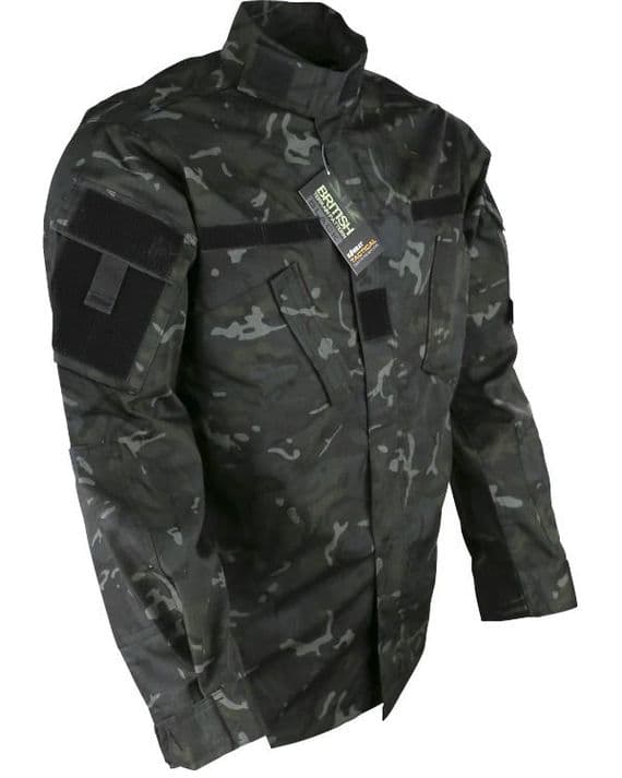 Kombat  Assault Shirt  ACU Style British Terrain Pattern Black