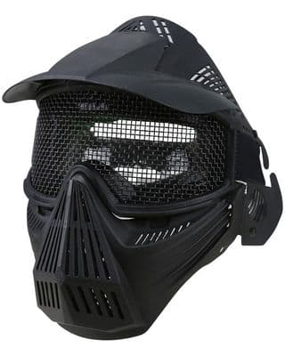 Kombat Full Face Mesh Mask - Black