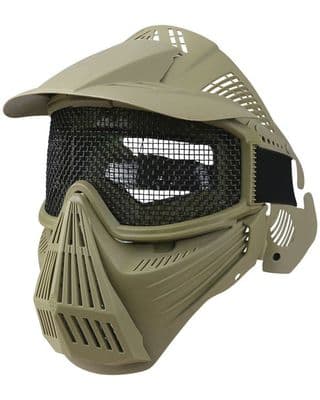 Kombat Full Face Mesh Mask - Coyote