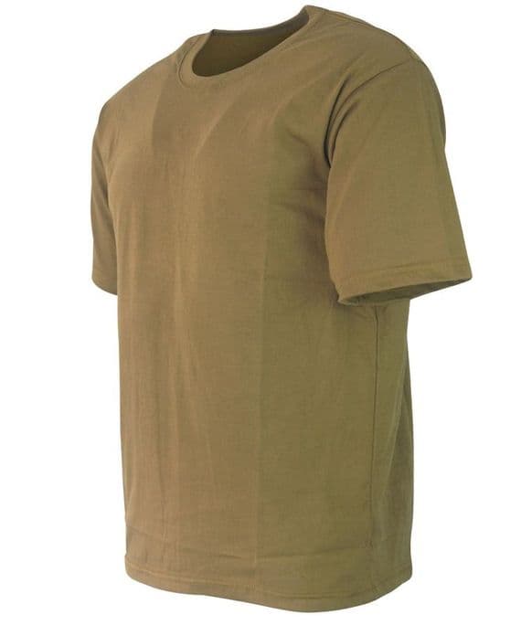 Kombat Military Plain T Shirt - Coyote