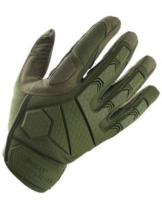 KombatAlpha Tactical Gloves - Olive Green