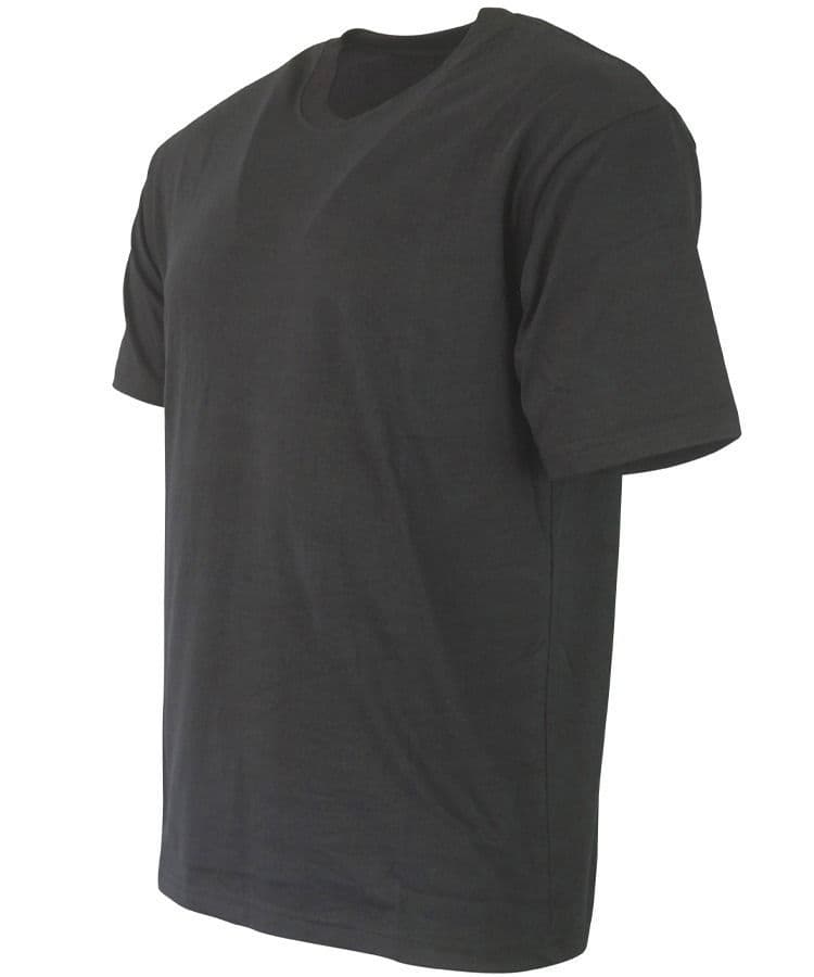 Military Plain T Shirt Black