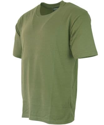 Military Plain T Shirt - Olive Green
