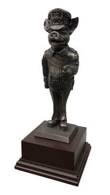 Regimental Drill Pig Bronze Statue
