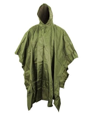 US Style Poncho Green