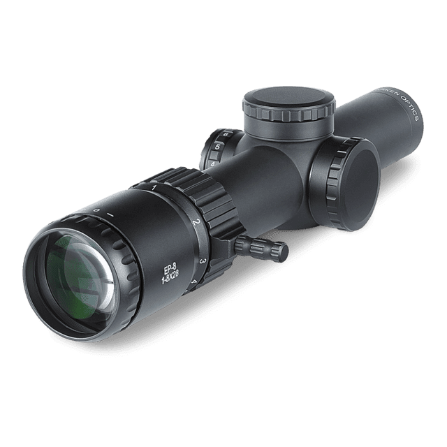 Arken Optics EP8 18x28 LPVO FFP KL BOX Illuminated Rifle Scope