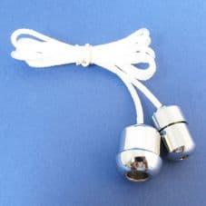 Chrome Acorn and Cord Connector Set (CC/CAC)