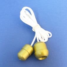 Matt Gold Acorn and Cord Connector Set (CC/CAMG)