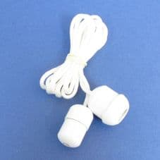 White Acorn and Cord Connector Set (CC/CAW)