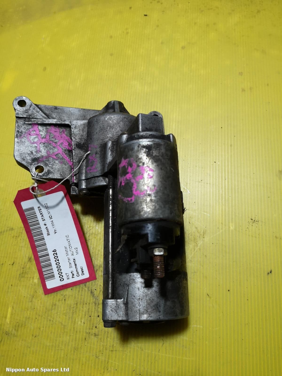 1994 MAZDA RX7 Starter Motor Mk2 AUTOMATIC: 2026