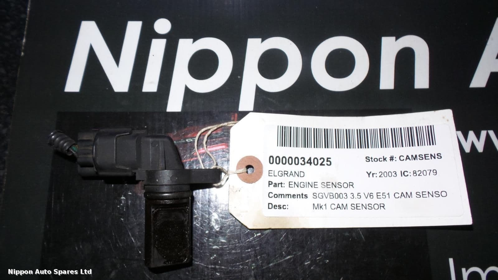 2003 NISSAN ELGRAND Engine Sensor Mk1 CAM SENSOR SGVB003 3.5 V6 E51 CAM