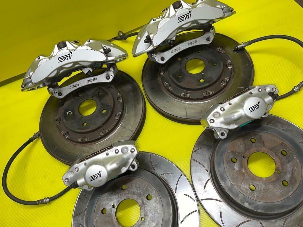 2007 JDM SUBARU IMPREZA WRX STI SPEC C TYPE RAR BREMBO BRAKE CALIPERS KIT