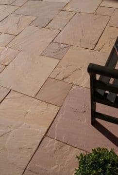 Autumn Brown Indian Sandstone Natural 22mm Patio Pack 15.50m2  (Price: £21.95/m2)