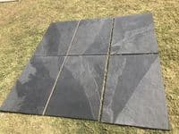 Brazilian Black Slate  Outdoor Porcelain Slabs 900x600x20mm (Price From: £20.95/m2)