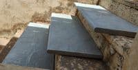 Enhance Your Landscape with Kandla Grey Full Bullnose Steps and Coping