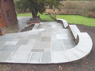 Light Kandla Grey Indian Sandstone Natural 22mm Patio Pack 15.50m2 (Price: £21.85/m2)