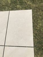 Quartz White Outdoor Porcelain Slabs  900x600x20mm