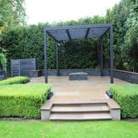 Enhance Your Landscape with Raj Green Full Bullnose Steps and Coping