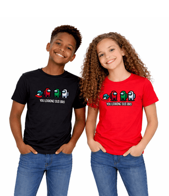 Among Us You Looking Sus Bro Kids Tee