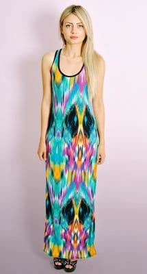 Aztec Print Maxi Dress