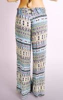 Aztec Print Palazzo Trousers