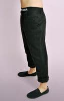 Black Cotton Chinos