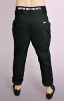 Black Cotton Chinos