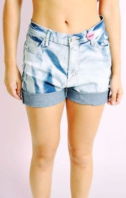 Bleachwash Denim Shorts