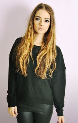 Boxy Jumper In Black