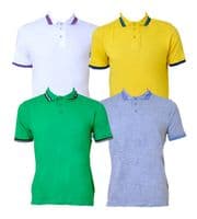 Cotton Polo Shirt with Contrast Trim