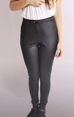 Disco Pants In High Shine Black