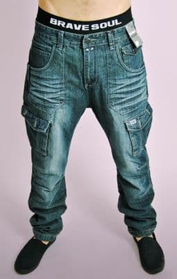 Distressed Dark Denim Jeans
