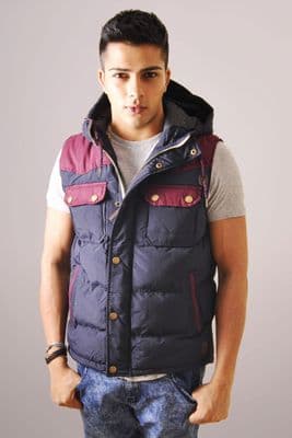 Duffle Gilet With Tweed Lining