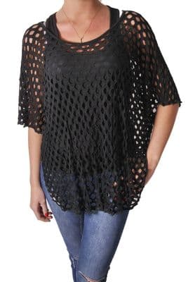 Italian Crochet Batwing Top