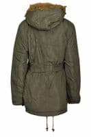 Ladies Plus Size Winter Hooded Jacket