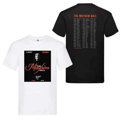 Lady Gaga 2025 World Tour T-Shirt