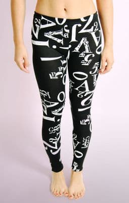 Letter Print Leggings