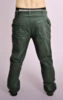 Mens Charcoal Cotton Combat Pants