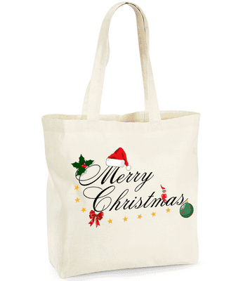 Merry Christmas Style 1 Tote Bag - Christmas Gift Bag