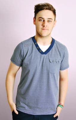 Mock Layer Striped T-Shirt