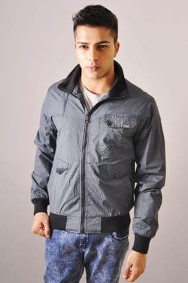 Navy Check Jacket