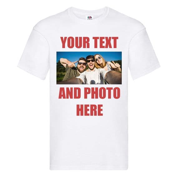 Personalised T-Shirt - Any Text or Logo | Any Design | Any Colour