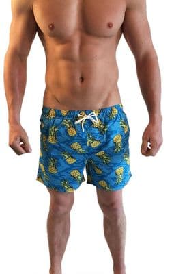 Pineapple Print Swim Shorts