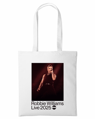 Robbie Williams Live 2025 Tour Tote Bag