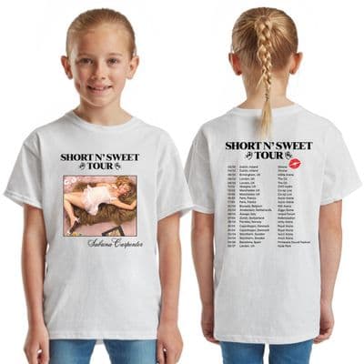 Sabrina Carpenter Short n' Sweet 2025 Tour Kids T-Shirt