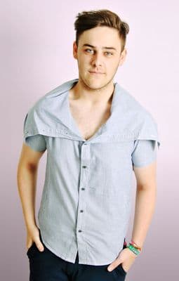 Short Sleeve Cowl Neck Shirt