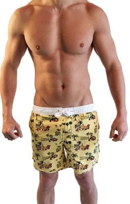 Surf Holiday Print Swimshorts